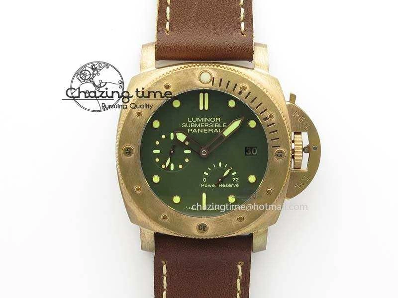 PAM507 P Bronzo V6F Best Edition On Brown Leather Strap A23J StreetReady 8493