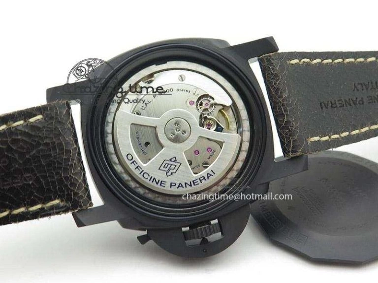 FastDry PAM508 P V6F 1:1 Best Edition Ceramic On Black Leather Strap ST 8557