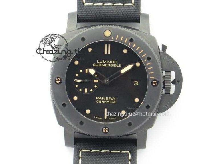 PAM508 P V6F 1:1 Best Edition Real Ceramic On Black Kevlar Diving Strap P Neat 8505