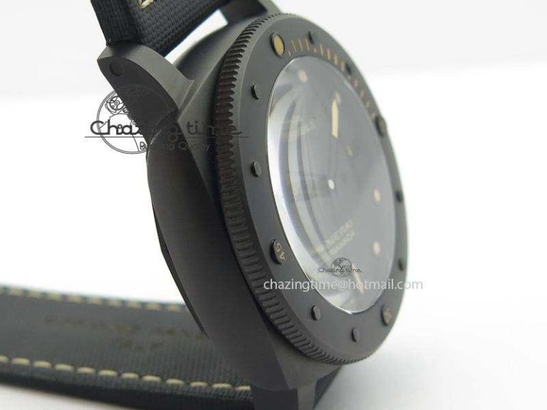 PAM508 P V6F 1:1 Best Edition Real Ceramic On Black Kevlar Diving Strap P Neat 8505
