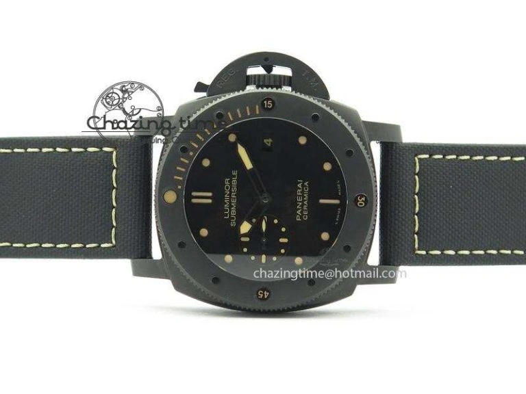 PAM508 P V6F 1:1 Best Edition Real Ceramic On Black Kevlar Diving Strap P Neat 8505