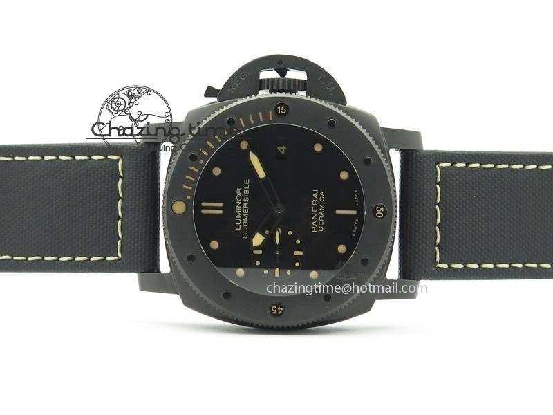 PAM508 P V6F 1:1 Best Edition Real Ceramic On Black Kevlar Diving Strap P Neat 8505