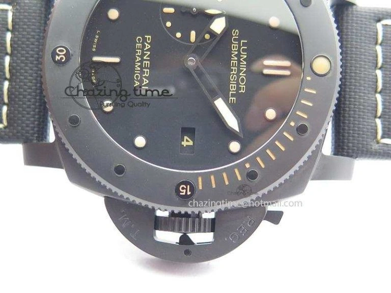 PAM508 P V6F 1:1 Best Edition Real Ceramic On Black Kevlar Diving Strap P Neat 8505