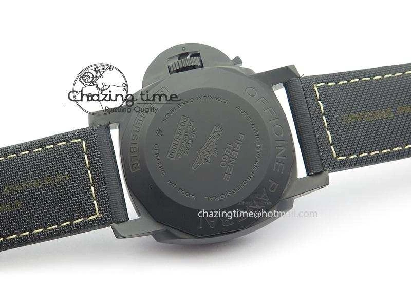 PAM508 P V6F 1:1 Best Edition Real Ceramic On Black Kevlar Diving Strap P Neat 8505