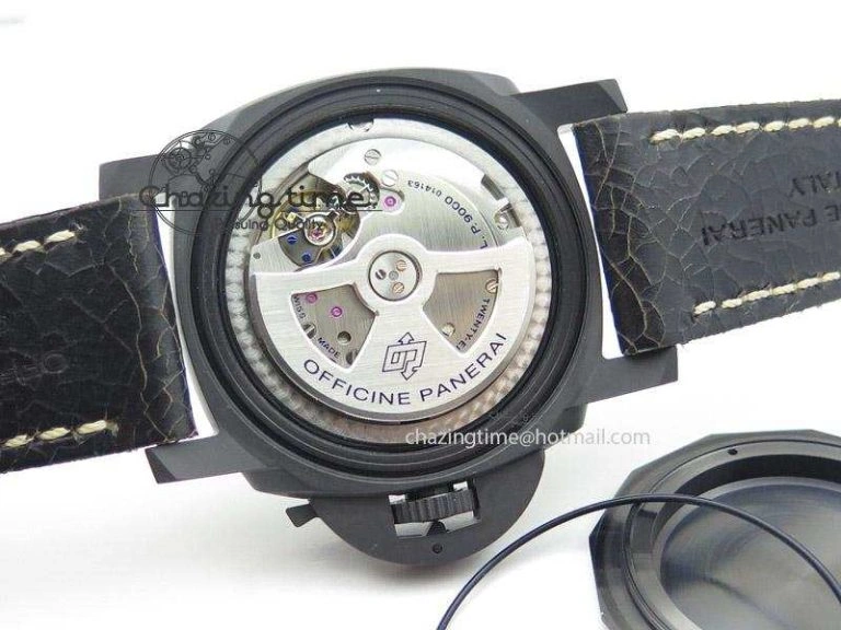 Functional PAM508 P V6F 1:1 Best Edition Real Ceramic on Black Distressed Calfskin Strap P 8595