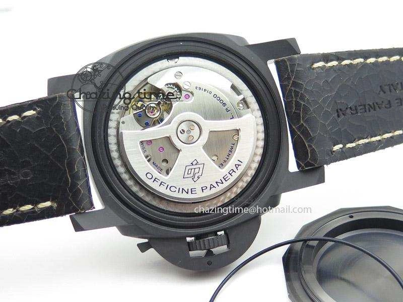 Functional PAM508 P V6F 1:1 Best Edition Real Ceramic on Black Distressed Calfskin Strap P 8595