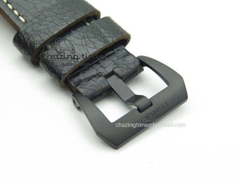 Functional PAM508 P V6F 1:1 Best Edition Real Ceramic on Black Distressed Calfskin Strap P 8595