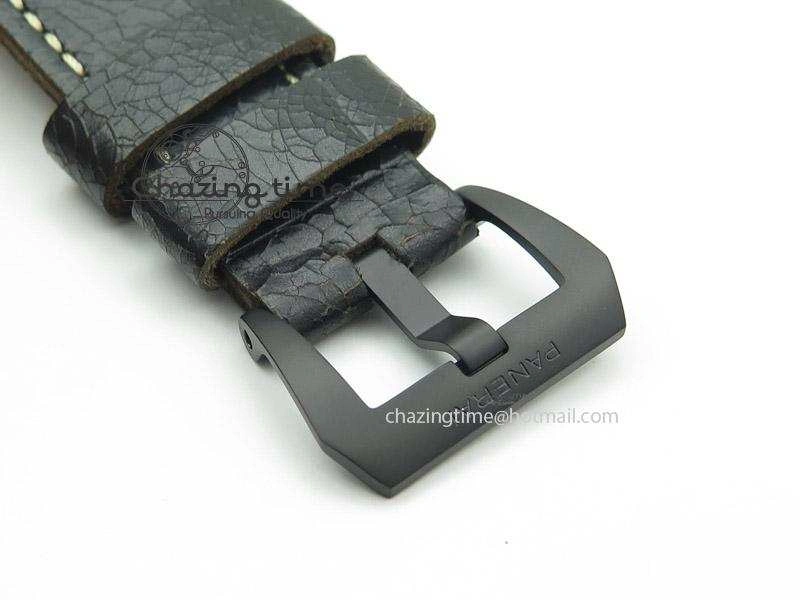 Functional PAM508 P V6F 1:1 Best Edition Real Ceramic on Black Distressed Calfskin Strap P 8595
