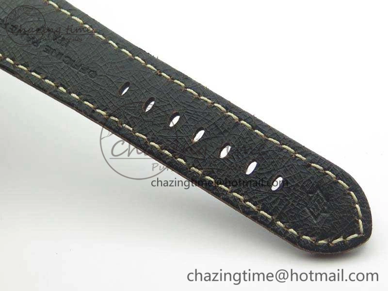 PAM508 P VSF 1:1 Best Edition Real Ceramic On Black Distressed Calfskin Strap P.9000 Super Clone Breathable 8436