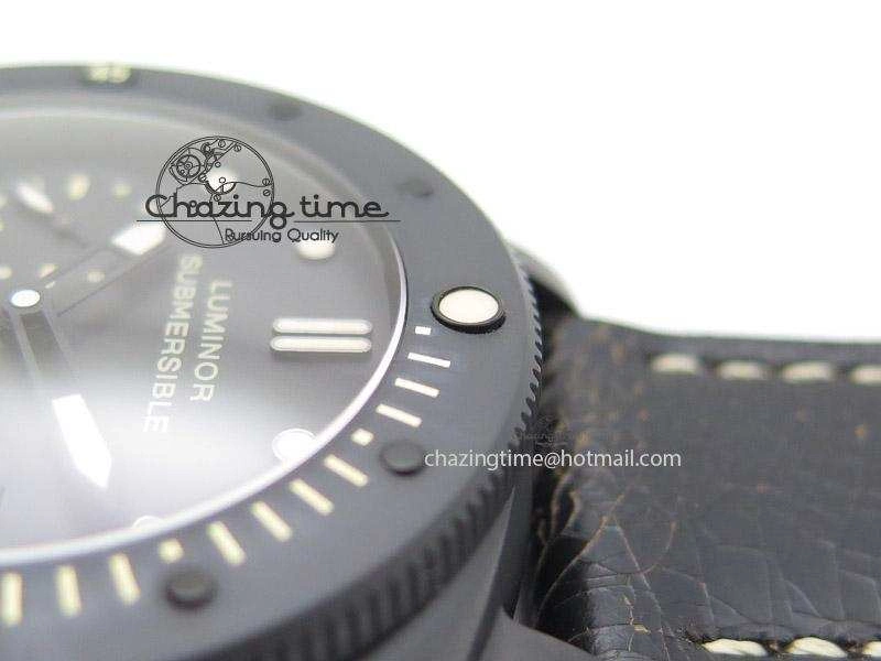 SmartChoice PAM508 P ZF Best Edition Real Ceramic On Black Calfskin Strap P 8560