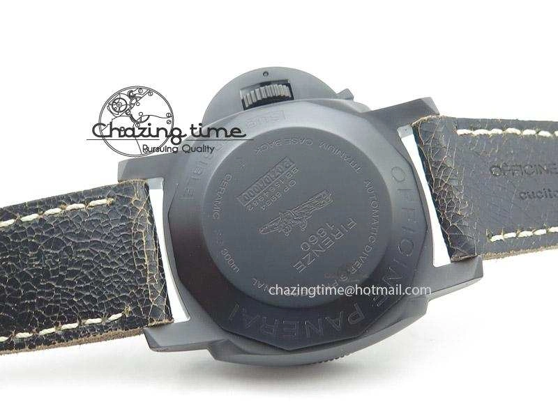 SmartChoice PAM508 P ZF Best Edition Real Ceramic On Black Calfskin Strap P 8560