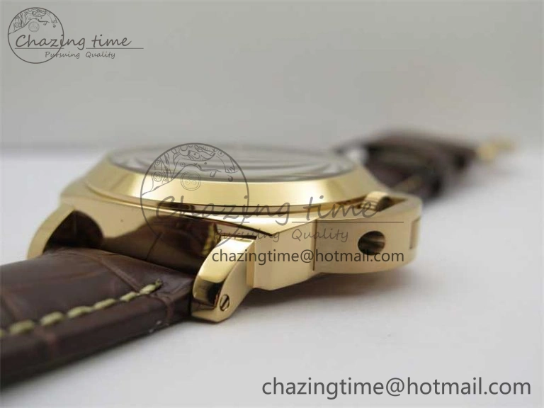 PAM511 RG HWF 1:1 Best Edition on Leather Strap A Sleek 8358