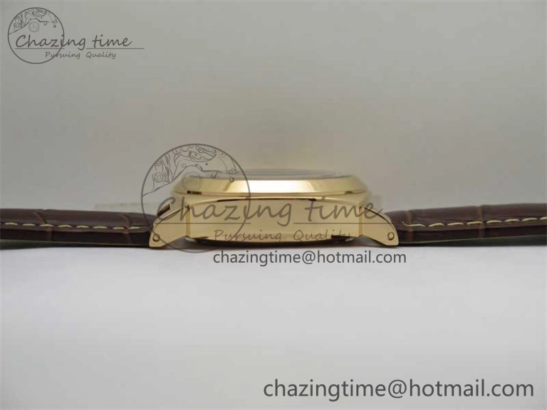 PAM511 RG HWF 1:1 Best Edition on Leather Strap A Sleek 8358