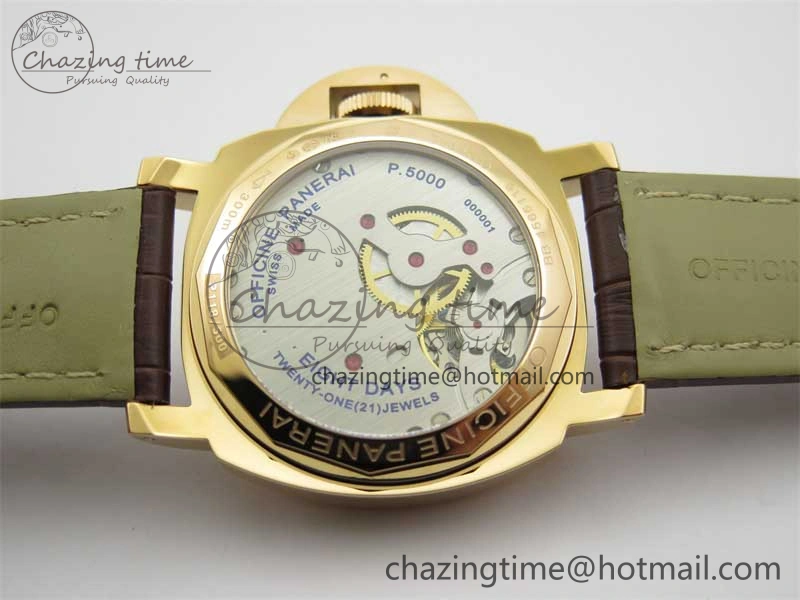 PAM511 RG HWF 1:1 Best Edition on Leather Strap A Sleek 8358