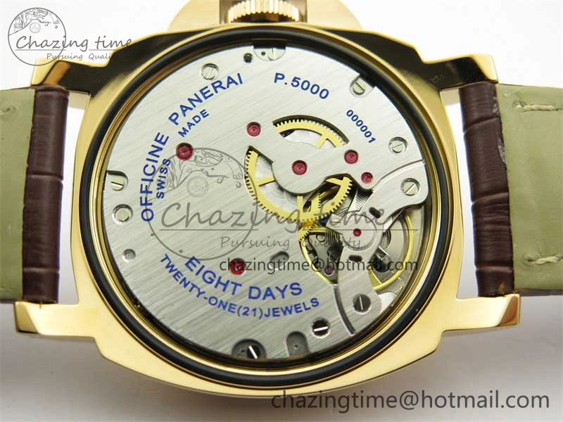 PAM511 RG HWF 1:1 Best Edition on Leather Strap A Sleek 8358
