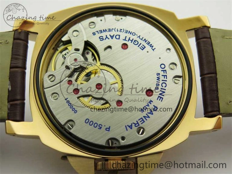 PAM511 RG HWF 1:1 Best Edition on Leather Strap A Sleek 8358