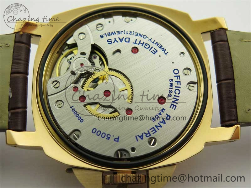 PAM511 RG HWF 1:1 Best Edition on Leather Strap A Sleek 8358