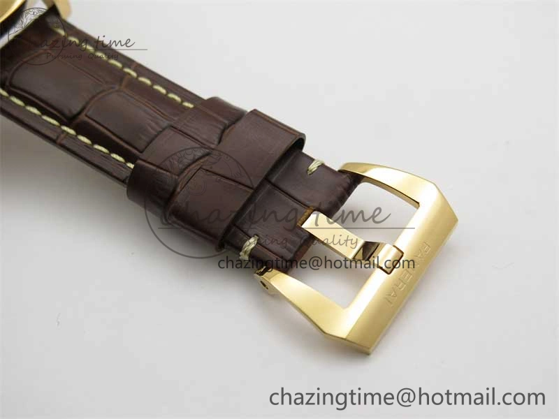 PAM511 RG HWF 1:1 Best Edition on Leather Strap A Sleek 8358