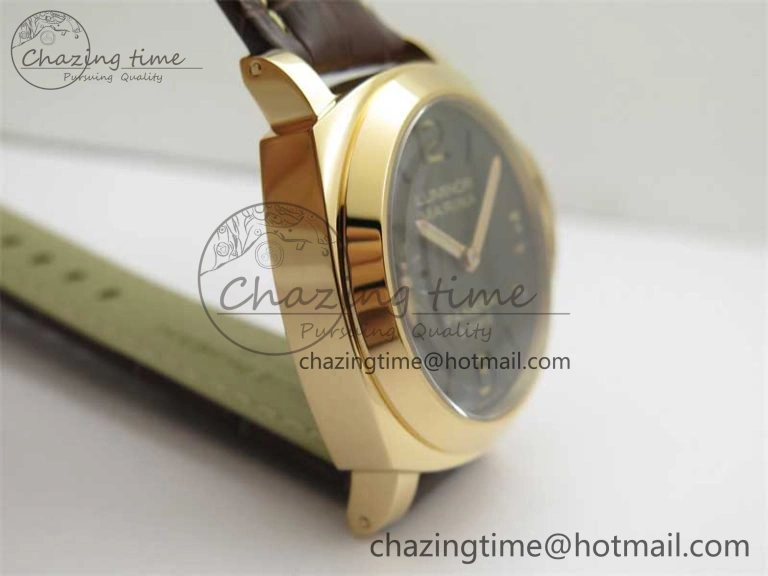 PAM511 RG HWF 1:1 Best Edition on Leather Strap A Sleek 8358