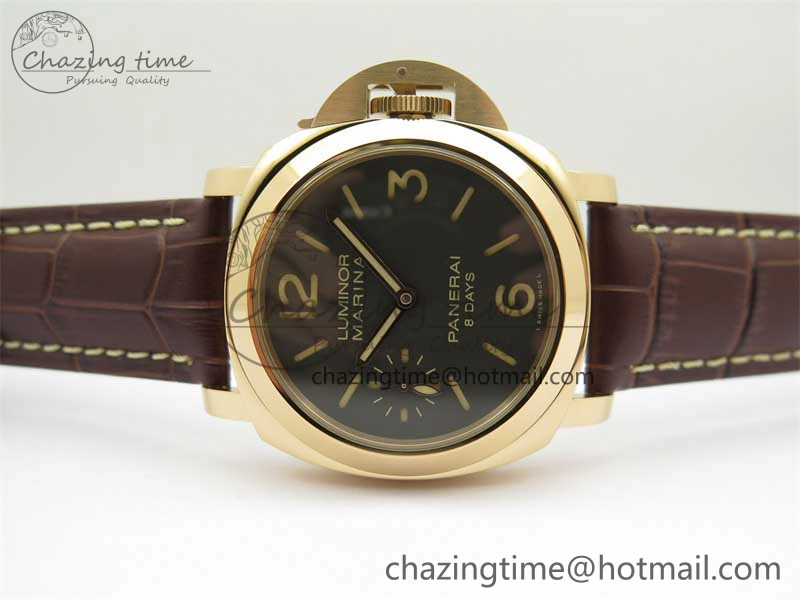 PAM511 RG HWF 1:1 Best Edition on Leather Strap A Sleek 8358