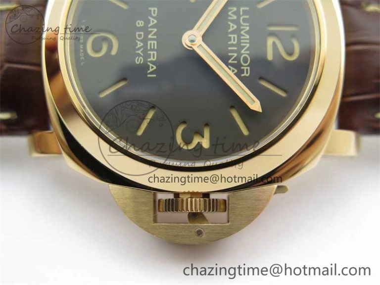 PAM511 RG HWF 1:1 Best Edition on Leather Strap A Sleek 8358