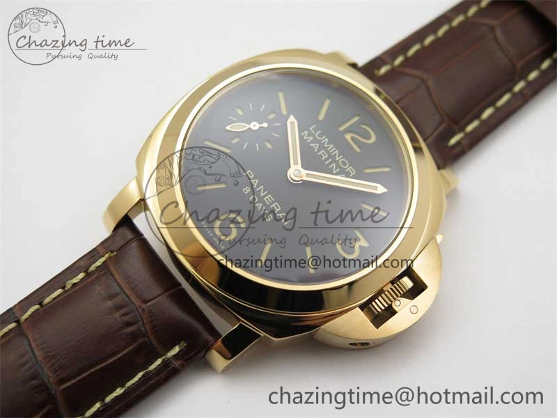PAM511 RG HWF 1:1 Best Edition on Leather Strap A Sleek 8358