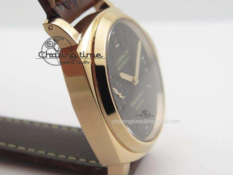 PAM511 RG ZF Best Edition On Brown Leather Strap P5000 Clone Fashionable 8509