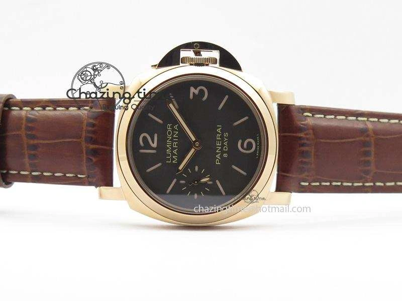 PAM511 RG ZF Best Edition On Brown Leather Strap P5000 Clone Fashionable 8509