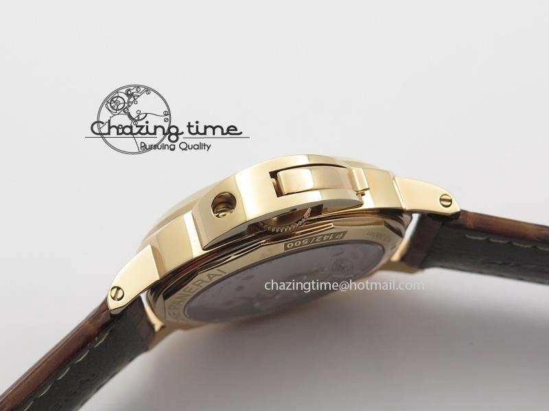 PAM511 RG ZF Best Edition On Brown Leather Strap P5000 Clone Fashionable 8509