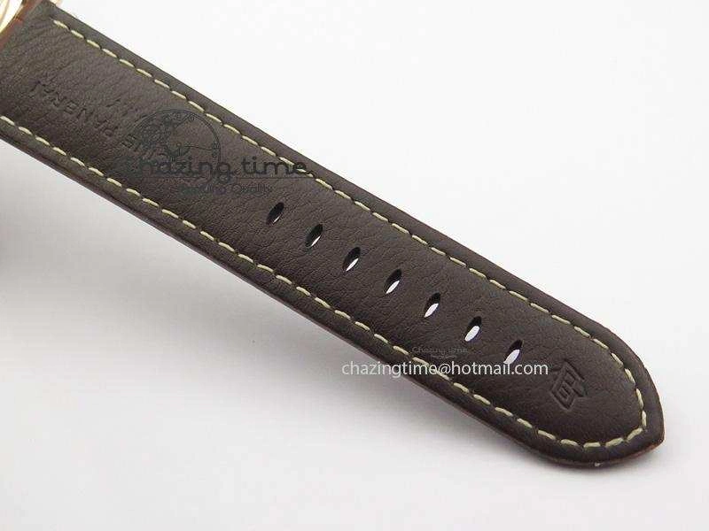PAM511 RG ZF Best Edition On Brown Leather Strap P5000 Clone Fashionable 8509