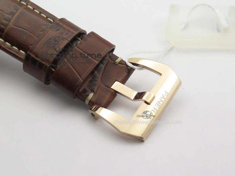PAM511 RG ZF Best Edition On Brown Leather Strap P5000 Clone Fashionable 8509