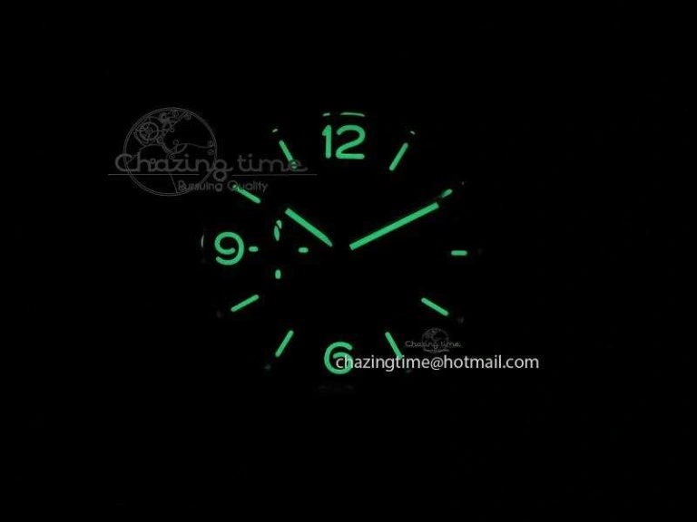 Sporty PAM524 Q V6F Fake Flyback Black Dial On Black Leather Strap P. 8520