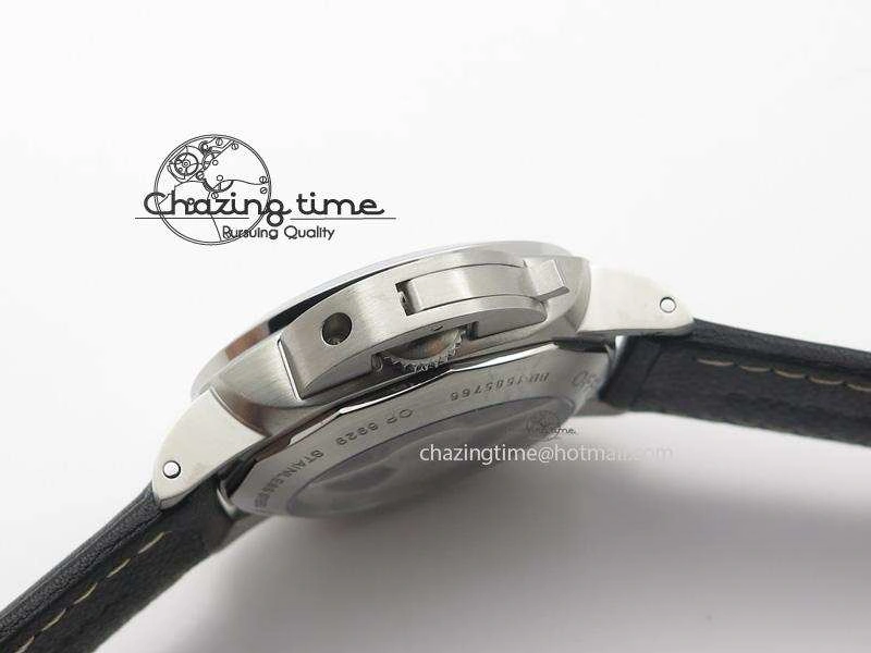 Sporty PAM524 Q V6F Fake Flyback Black Dial On Black Leather Strap P. 8520