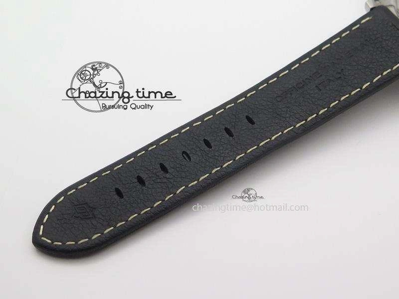 Sporty PAM524 Q V6F Fake Flyback Black Dial On Black Leather Strap P. 8520