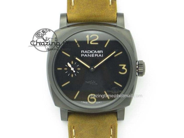 PAM532 P “PANERISTI FOREVER” ZF 1:1 Best Edition On Brown Asso Strap P.3000 SuperClone Reliable 8545