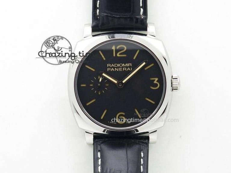 PAM532 P Radiomir 1940 3 DAYS V6F PANERISTI FOREVER Black Dial on Brown Asso Strap P EyeCatching 8607