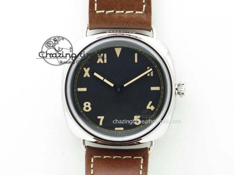 PAM532 P Radiomir 1940 3 DAYS V6F PANERISTI FOREVER Black Dial on Brown Asso Strap P EyeCatching 8607