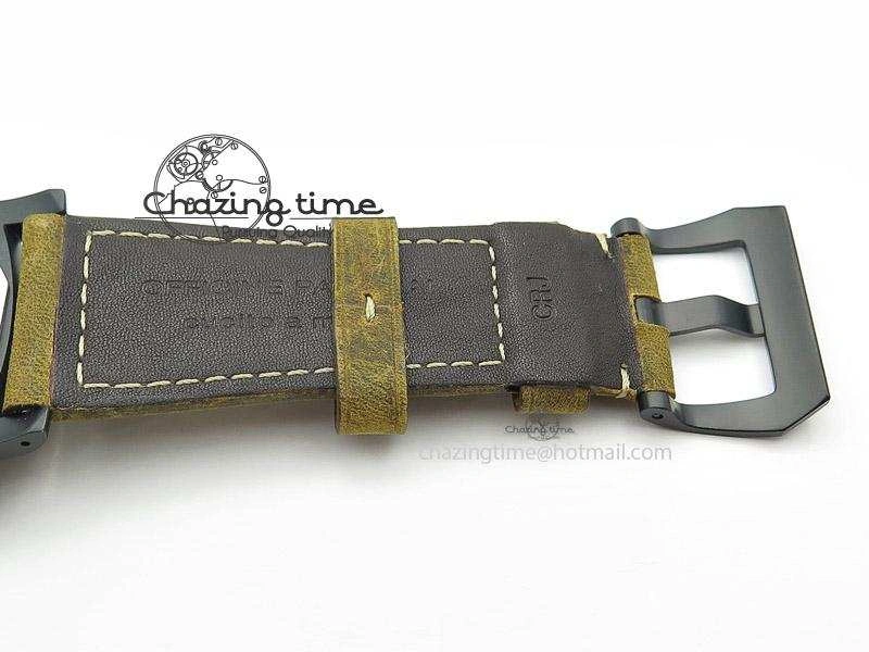PAM532 P Radiomir 1940 3 DAYS V6F PANERISTI FOREVER Black Dial on Brown Asso Strap P EyeCatching 8607