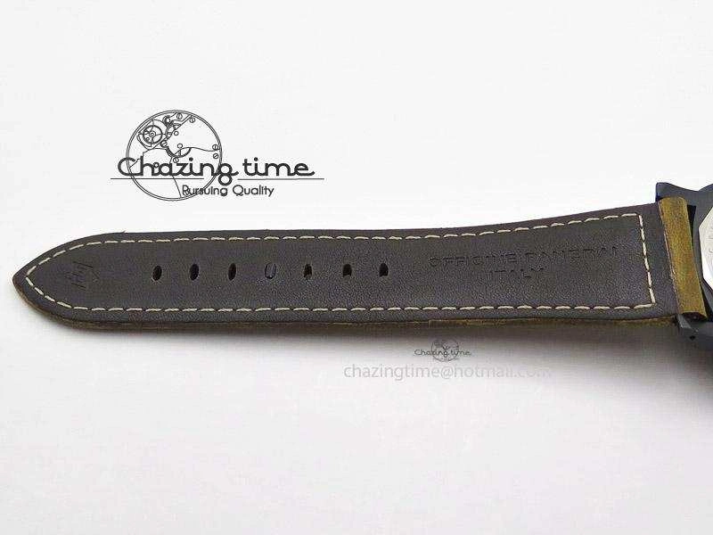 PAM532 P Radiomir 1940 3 DAYS V6F PANERISTI FOREVER Black Dial on Brown Asso Strap P EyeCatching 8607