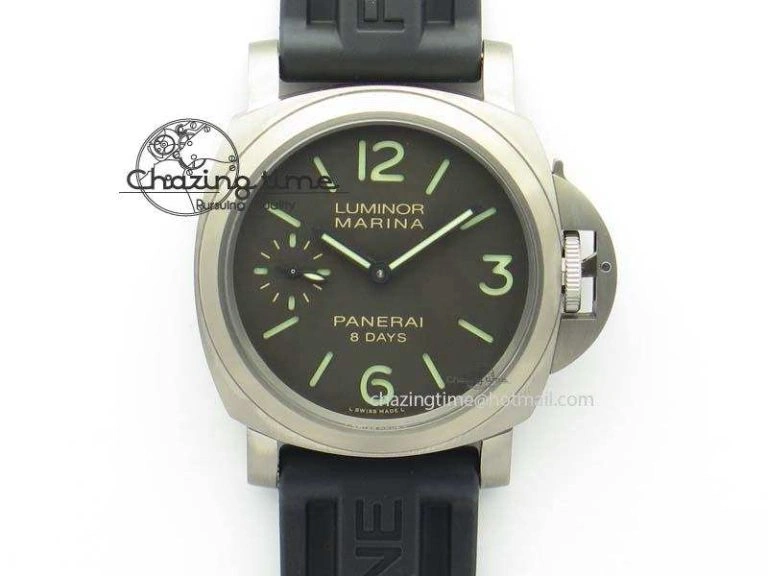 PAM564 Q Titanium ZF 1:1 Best Edition On Black Rubber Strap P5000 Clone Versatile 8480