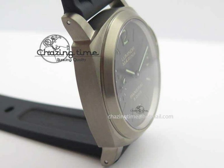 PAM564 Q Titanium ZF 1:1 Best Edition On Black Rubber Strap P5000 Clone Versatile 8480