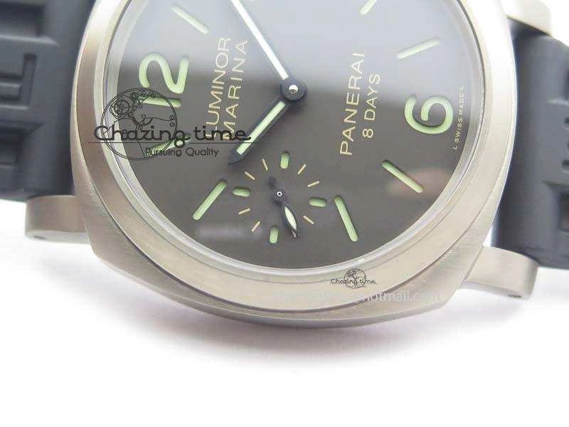 PAM564 Q Titanium ZF 1:1 Best Edition On Black Rubber Strap P5000 Clone Versatile 8480