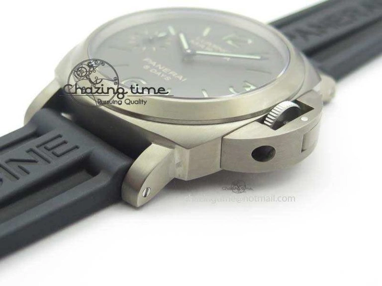PAM564 Q Titanium ZF 1:1 Best Edition On Black Rubber Strap P5000 Clone Versatile 8480