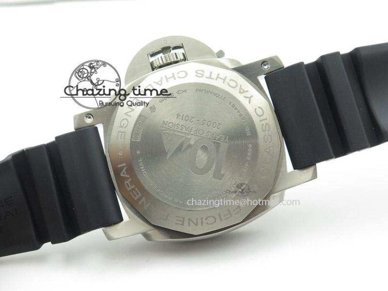 Sophisticated PAM571 P Titanium ZF 1:1 Best Edition on Black Rubber Strap ZP 8591