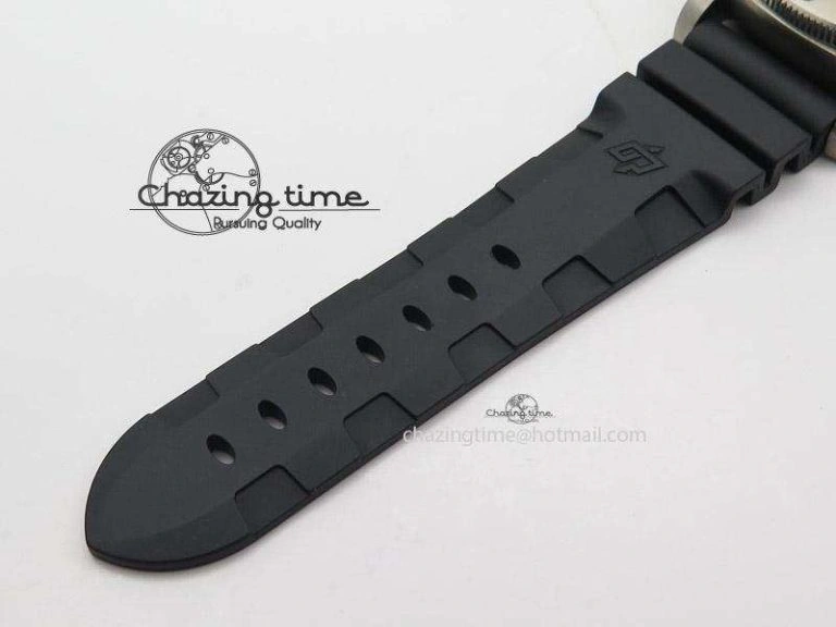Sophisticated PAM571 P Titanium ZF 1:1 Best Edition on Black Rubber Strap ZP 8591