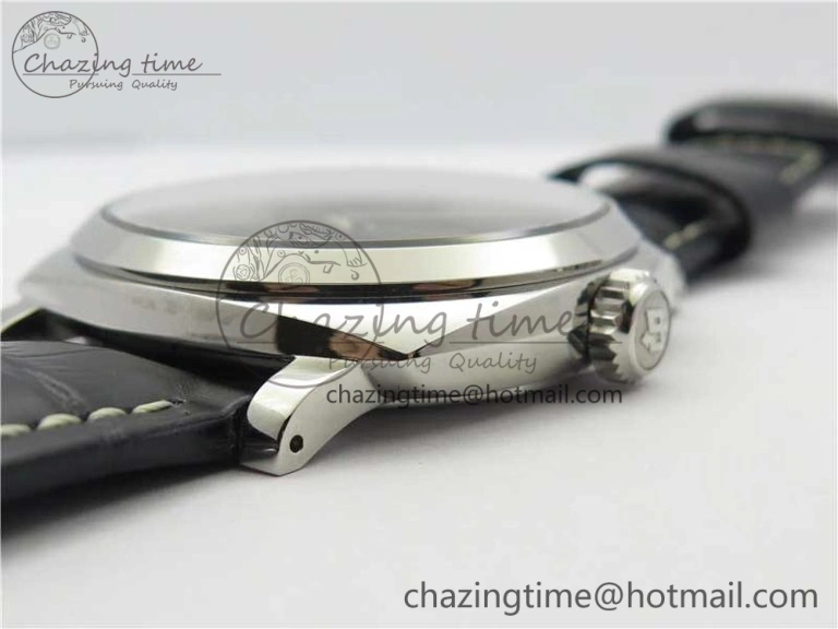 Upgraded PAM572 Q Radiomir 1940 V9F 1:1 Best Edition Black Dial on Black Leather Strap P.4000 Super Clone 8419