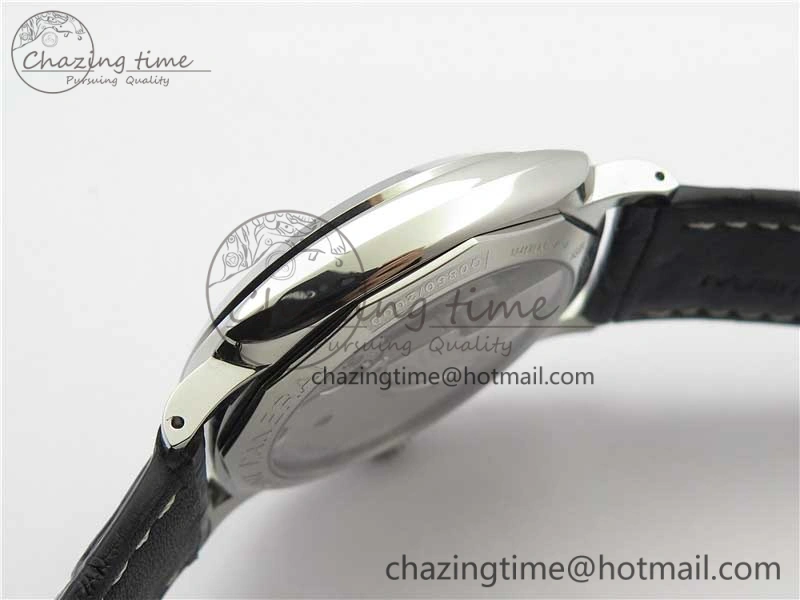 Upgraded PAM572 Q Radiomir 1940 V9F 1:1 Best Edition Black Dial on Black Leather Strap P.4000 Super Clone 8419