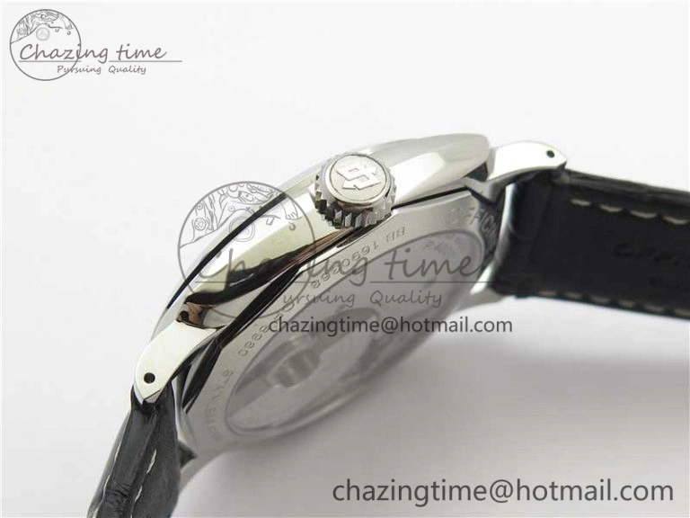 Upgraded PAM572 Q Radiomir 1940 V9F 1:1 Best Edition Black Dial on Black Leather Strap P.4000 Super Clone 8419