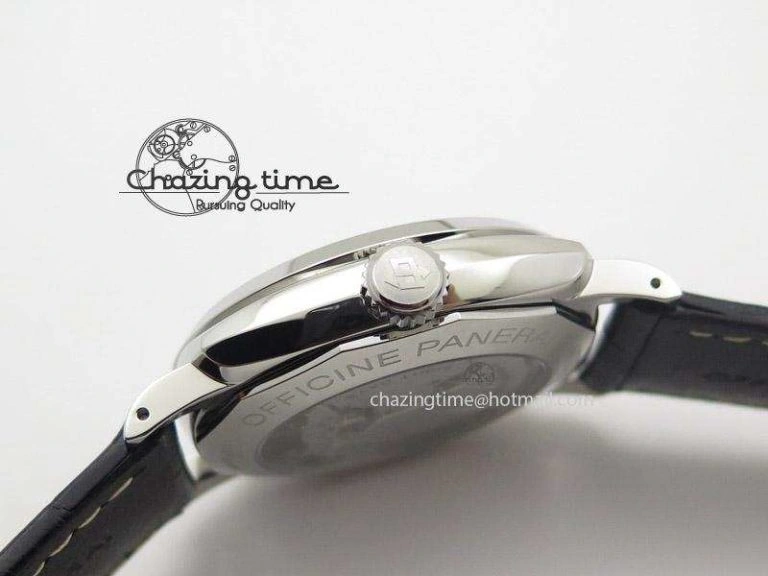 ZipUp PAM572 Q V6F Black Dial On Black Leather Strap P 8553