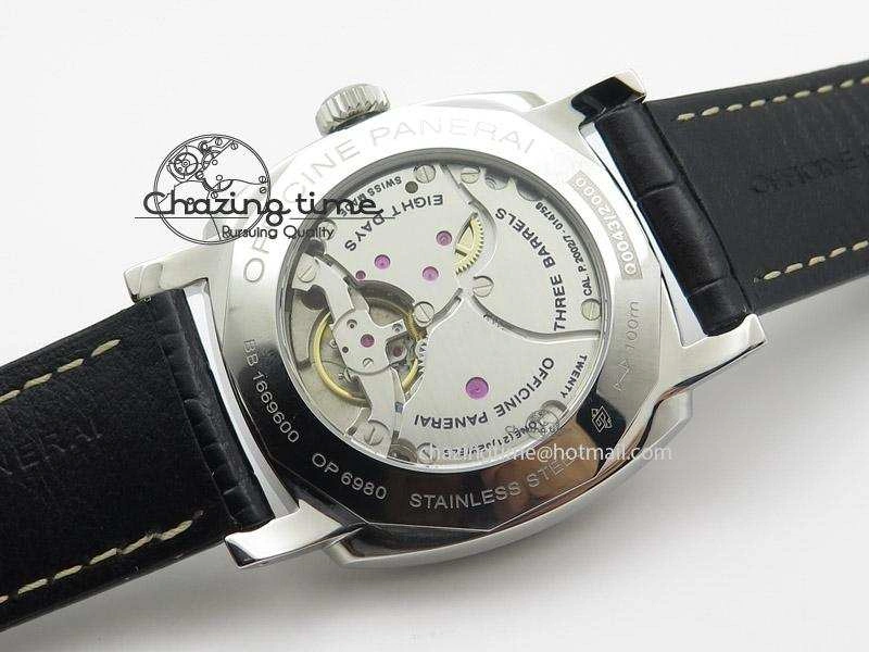 ZipUp PAM572 Q V6F Black Dial On Black Leather Strap P 8553